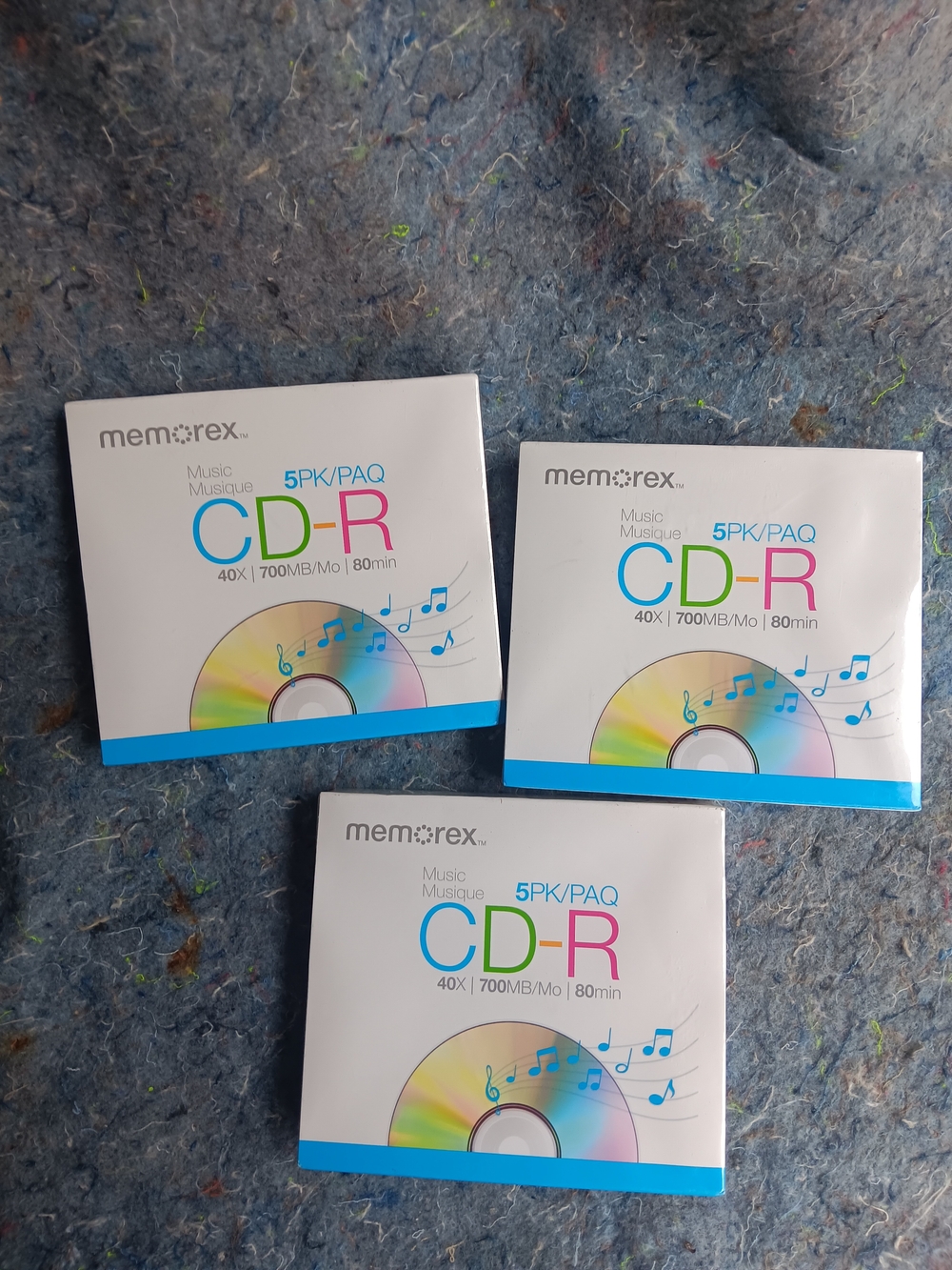 Memorex CD-R 5PK - White Packaging